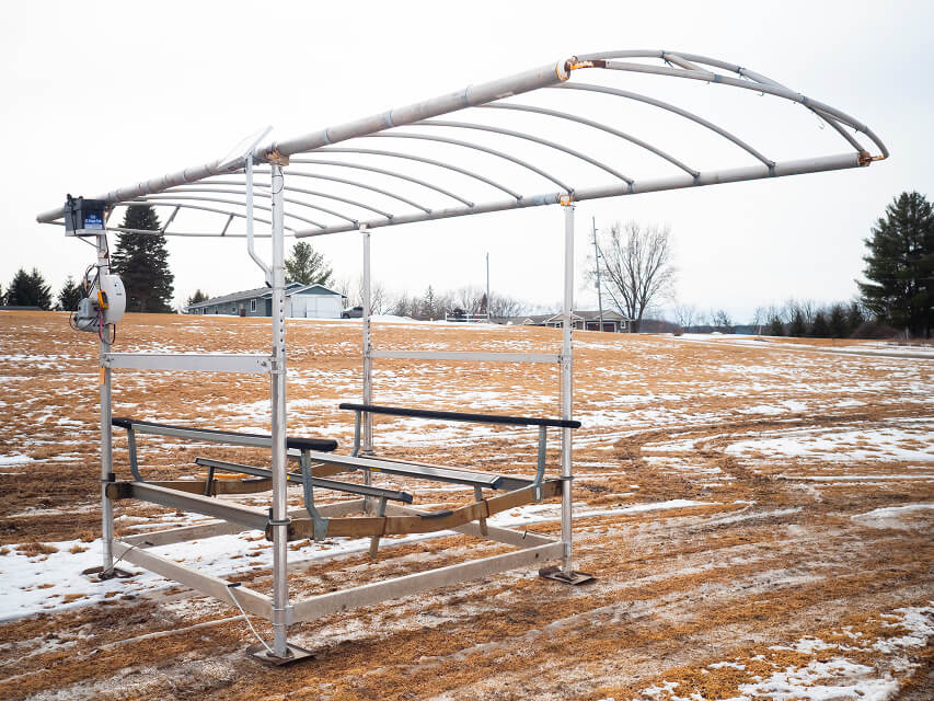 Used Shore Station 40108 Lift with Lift tech Motor, 12V Solar, Battery and 24’