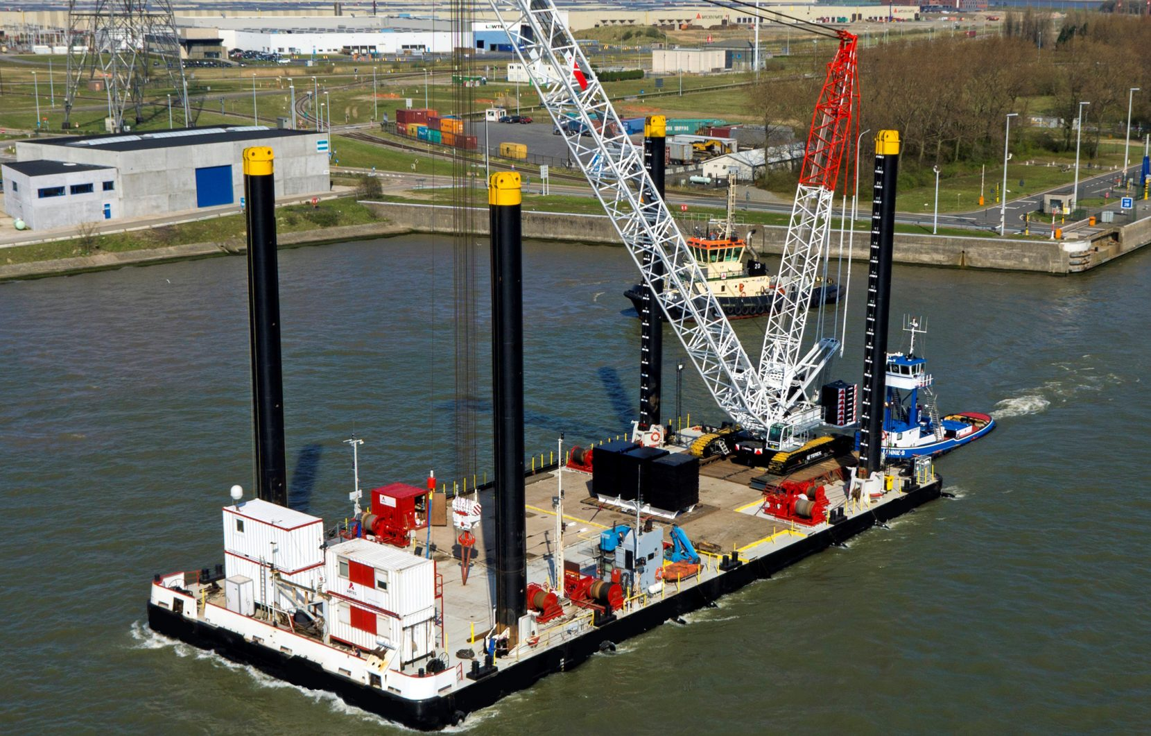 Barge Crane Services for Dock & Boat Lift Installation in Wisconsin