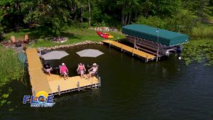 boat lift cable dock Wisconsin lake