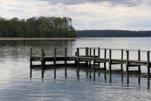 wooden dock aluminum dock Wisconsin lake shoreline